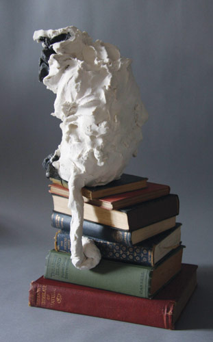 Monkey sat on books